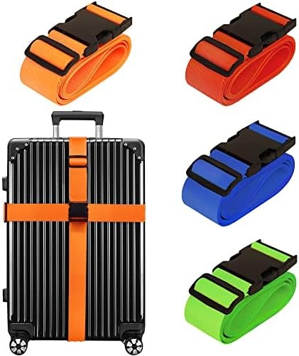 TSA Approved Luggage Straps 4 Pack Mixed Colors