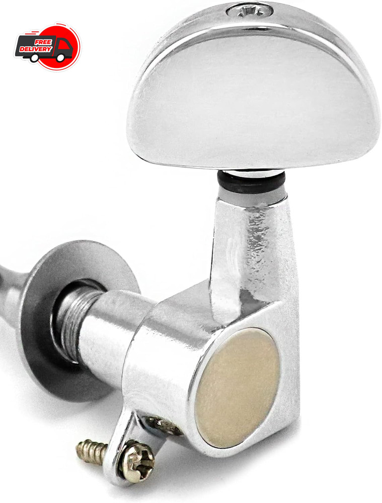 6Pack (3R+3L) Guitar String Inline Tuning Pegs Tuners Keys Machine Heads Chrome