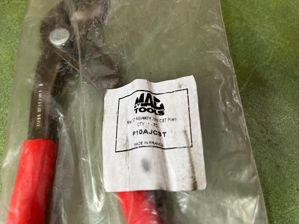 NEW MAC Tools P10AJCST Adjustable Pliers 10" Red