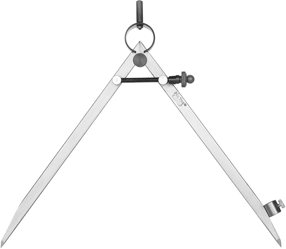 Professional Compass for Woodworking, 8 Inch Compass with Wing, Large