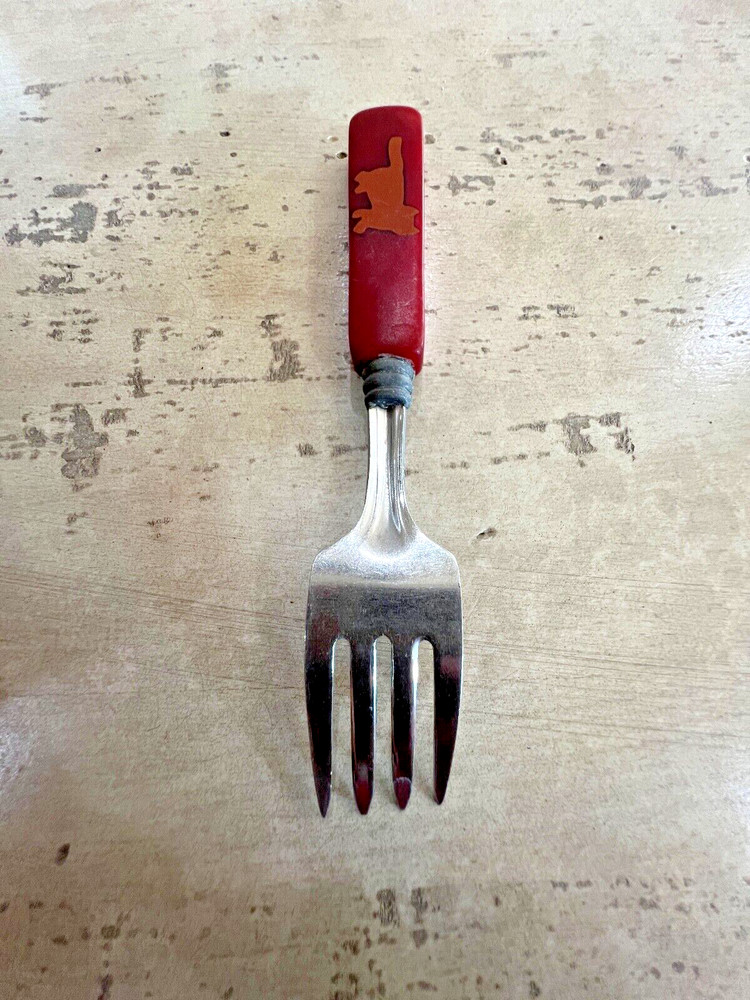 Vintage Bakelite Child's Cat Fork