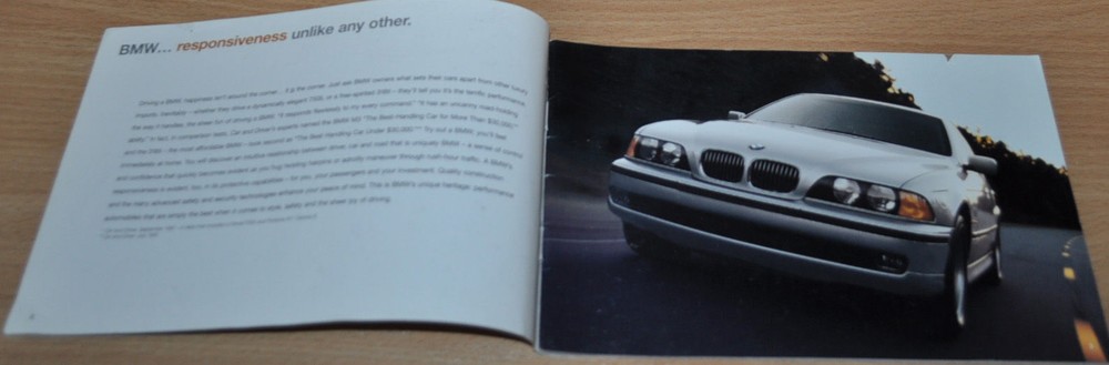 1998 BMW Model Range USA Brochure Prospekt ENG Edition