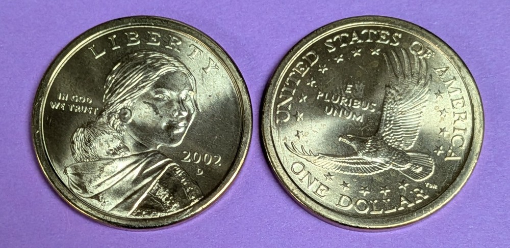 2002-D Sacagawea Dollar Coin from US Mint Roll