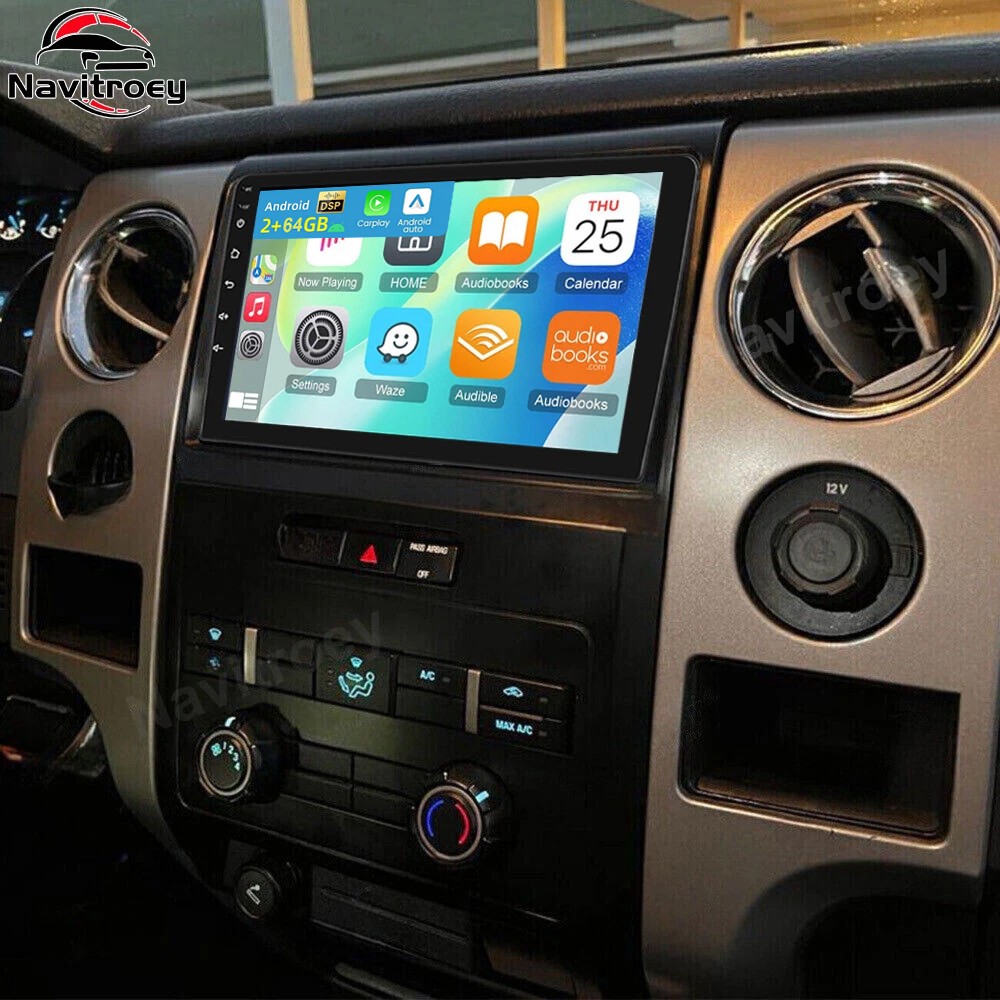 For Ford F-150 2009-2014 Apple Carplay Android 15 Car Stereo Radio GPS FM 2+64GB