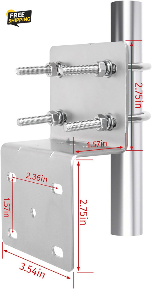 Pole Mounting Bracket, Antenna Mount Bracket, Heavy Duty Antenna Pole Mount