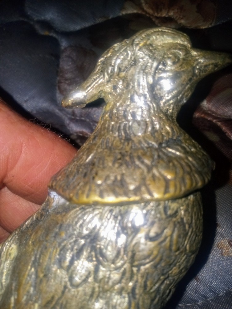 Silver Plated Pheasant Menu Holder Italy