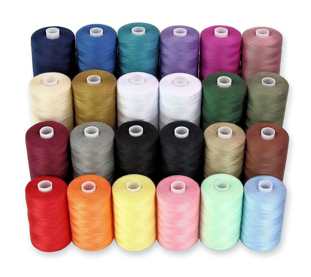 Sewing Thread-24 Spools of Polyester Thread for Sewing Machine for Beginners,