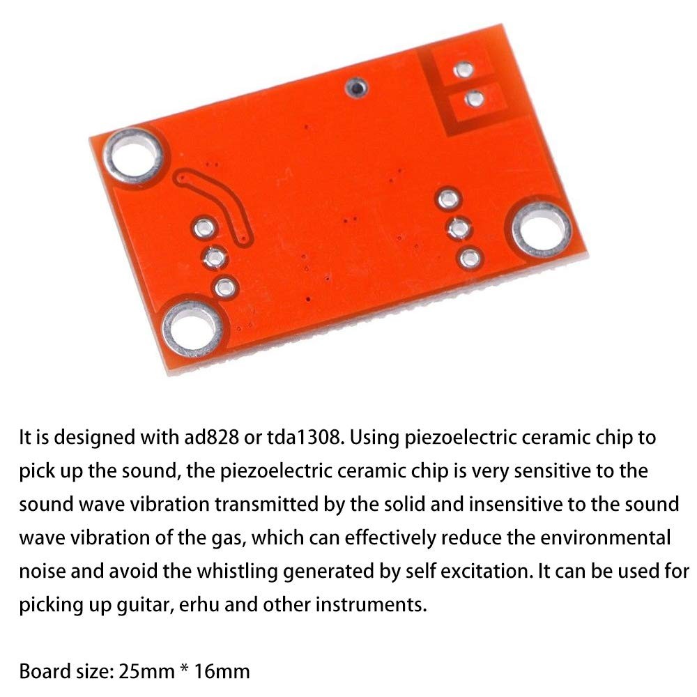3 PCS AD828 Stereo Dynamic Microphone Preamplifier Board Pickup Module DC