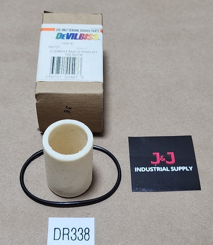 *NEW SURPLUS* DeVILBISS HAF-6 Replacement Element & O-ring Kit 190727 + Warranty