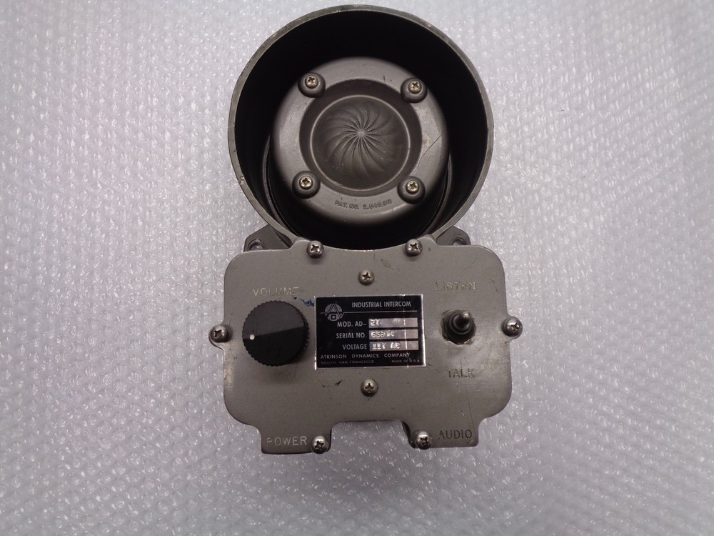 ATKINSON DYNAMICS AD-27 INTERCOM (AS PICTURED) UNMP