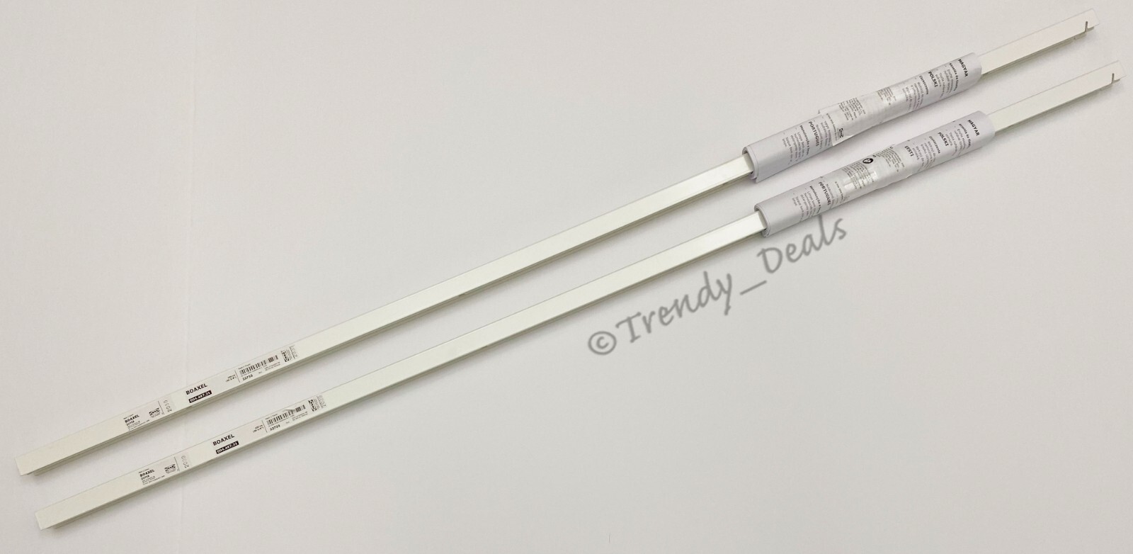 SET of 2 - Ikea BOAXEL Wall Upright Steel, White 39 3/8" - NEW