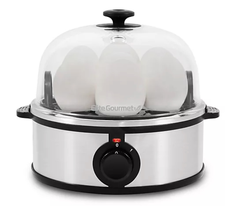 Elite Gourmet Platinum Stainless Steel Automatic Egg Cooker