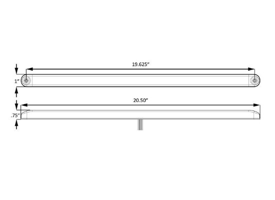 Fusion LED Combination Tail Light Bar . STL264RCB (ST)