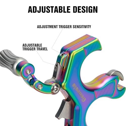 Adjustable 3&4 Finger Thumb Bow Release Aid for Archery Compound - Trigger Press