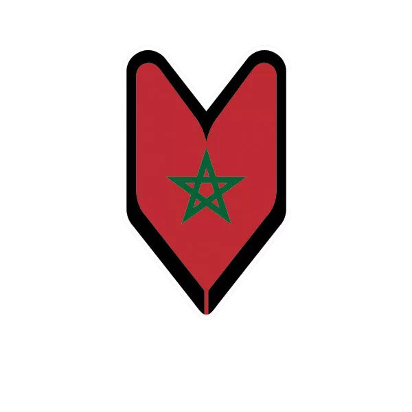 Moroccan Driver Badge Sticker