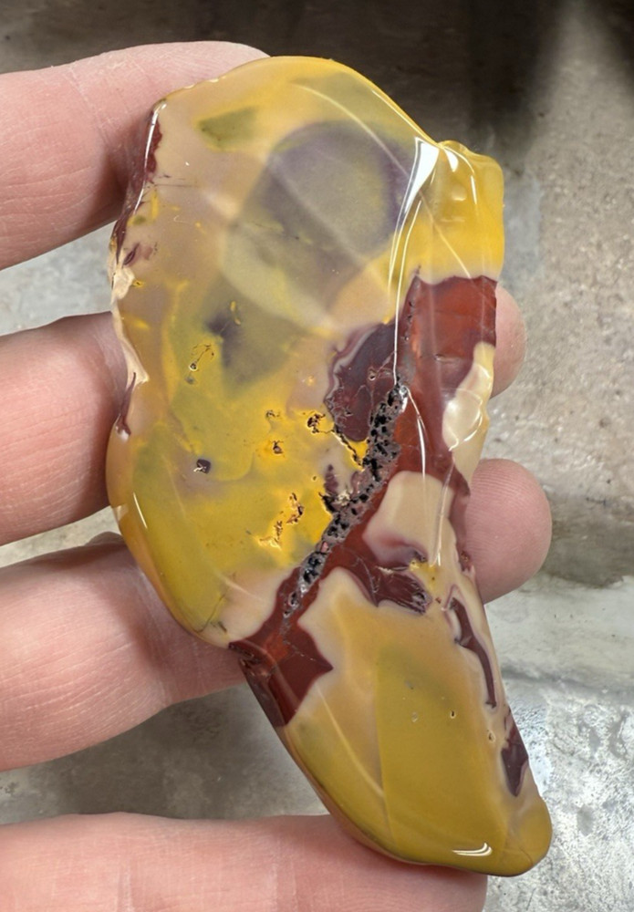 Mookaite Jasper tumble polished slab lapidary