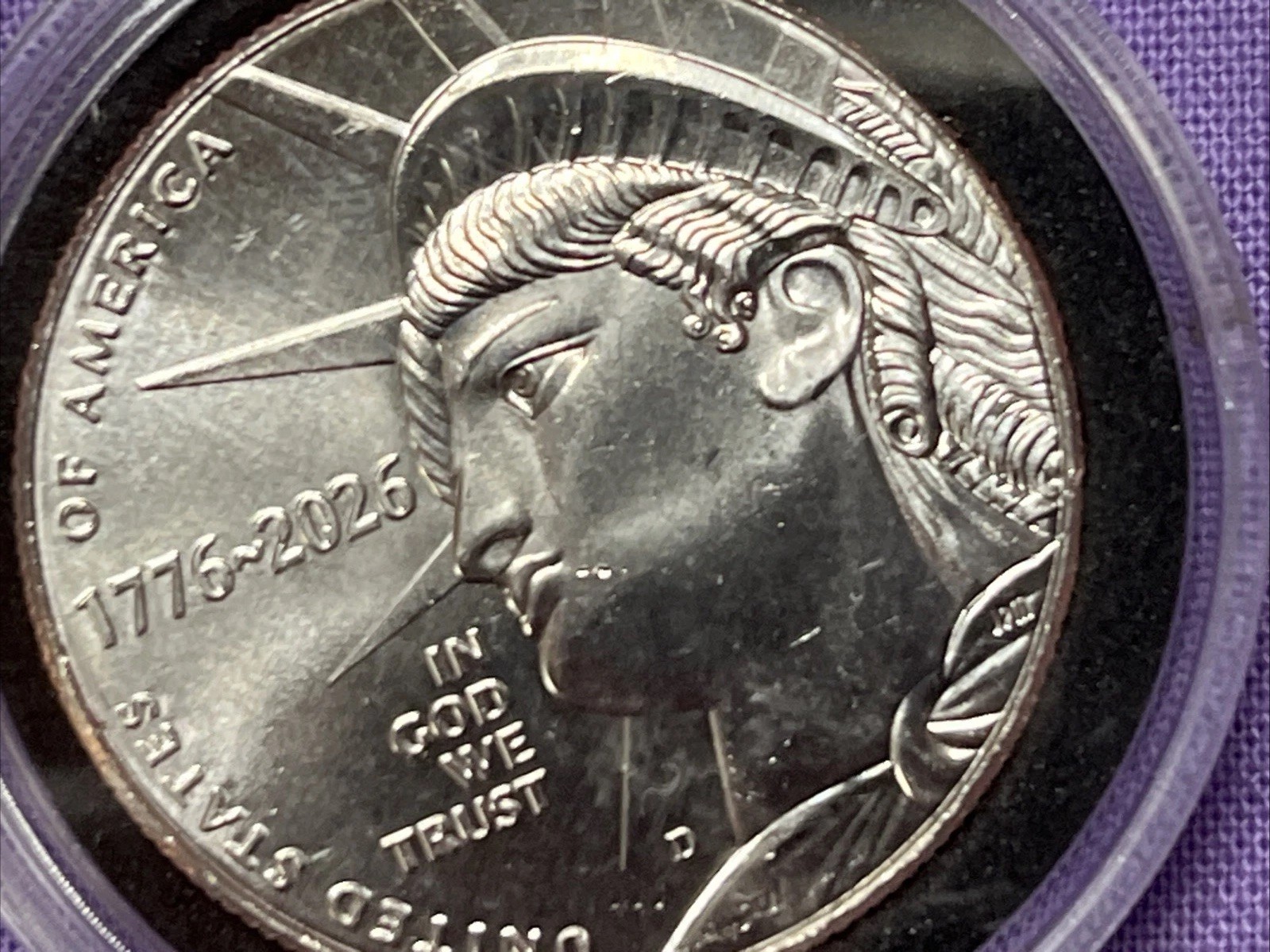 1776-2026 D Liberty Semiquincentennial Half Dollar,  UNCIRCULATED, ON HAND.