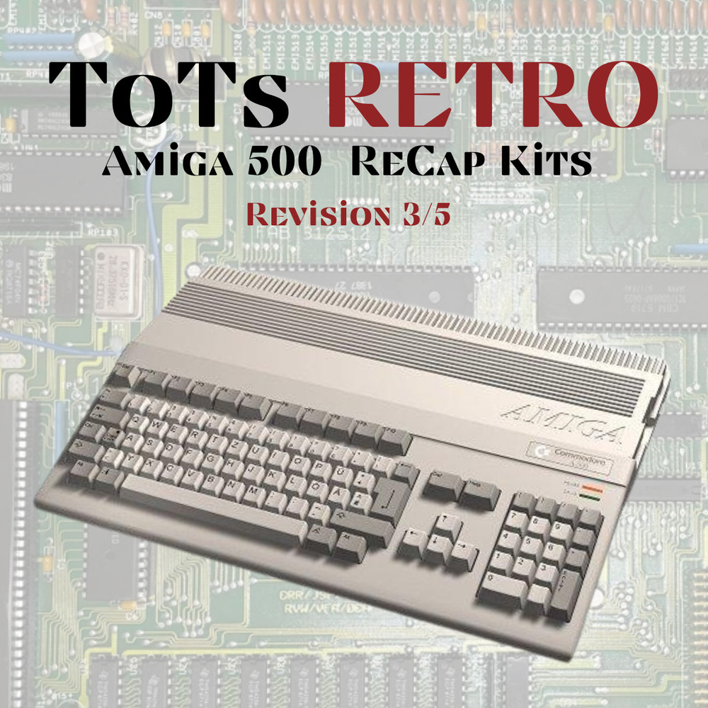 Commodore Amiga 500 Recap Capacitor Kits