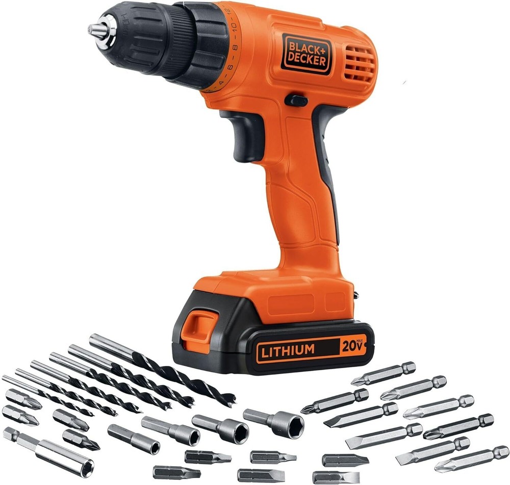 20V MAX* Compact Lightweight Cordless Drill/Driver 30 Pc Kit Battery Powered New