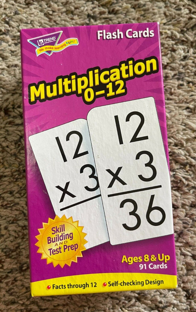 Trend Enterprises Inc. Multiplication Flash Cards New/Open Box