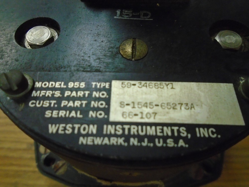 Weston Instruments Performance Indicator Model: 955