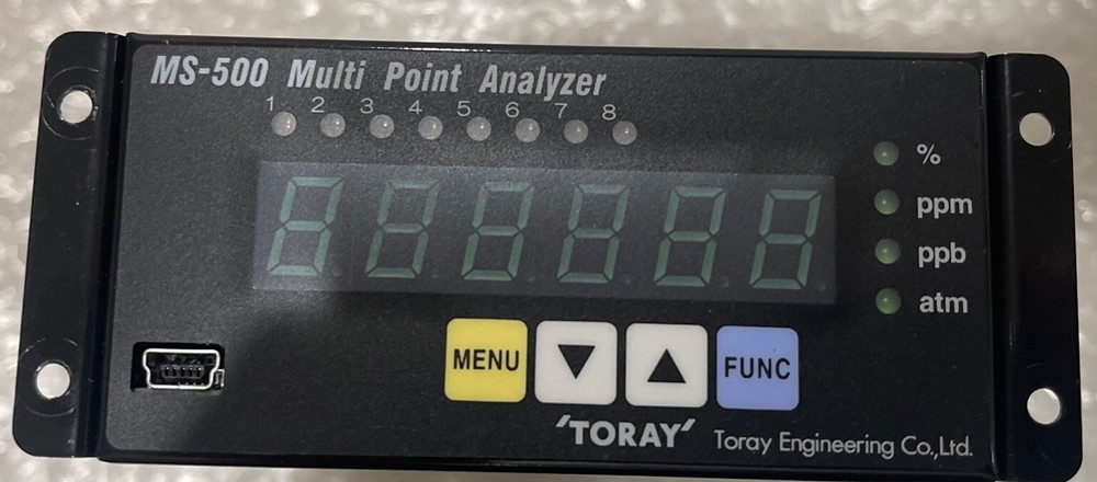 Toray Engineering MS-500 Multi Point Analyzer , 24VDC, 0.3A. Used / Working.