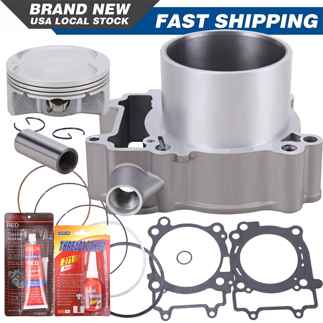 For Polaris Ranger 570 Top End Rebuild Kit Piston Cylinder Gaskets 99mm ATV Ring