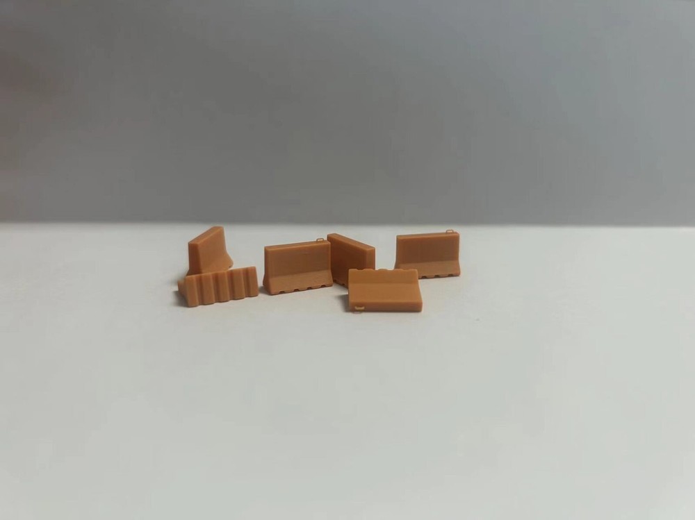 MRY-SFW 1:64 Plastic Water Buffer Protective Hurdle Barrier 6pcs