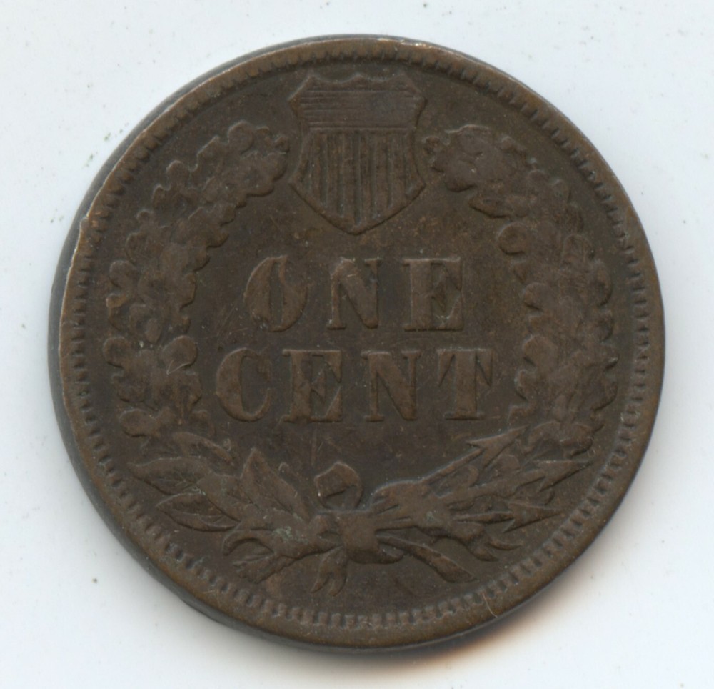 Error 1894 Indian cent defective obv. Planchet (#10553)