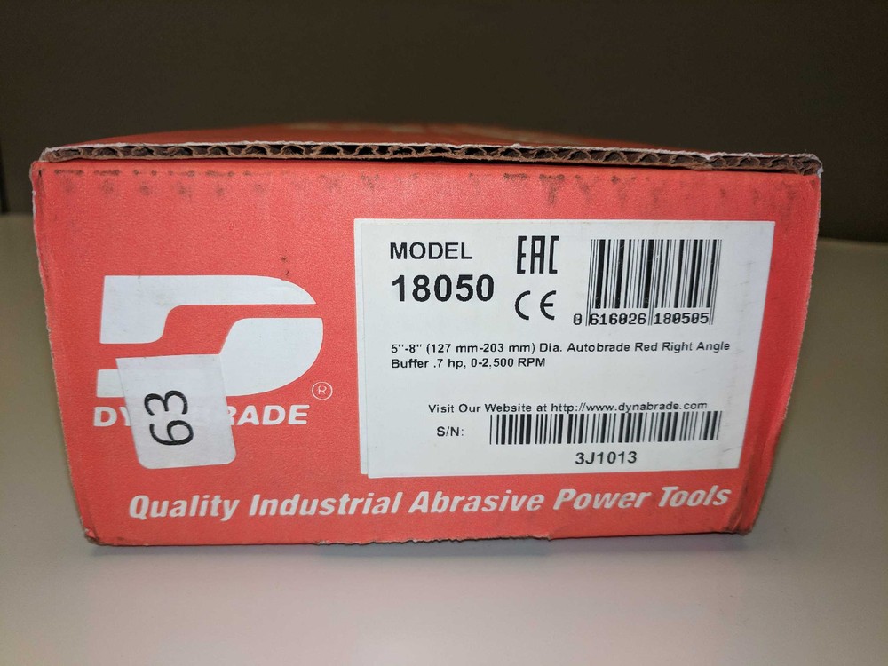 Dynabrade 18050 Autobrade Red Right Angle Buffer - New in Box