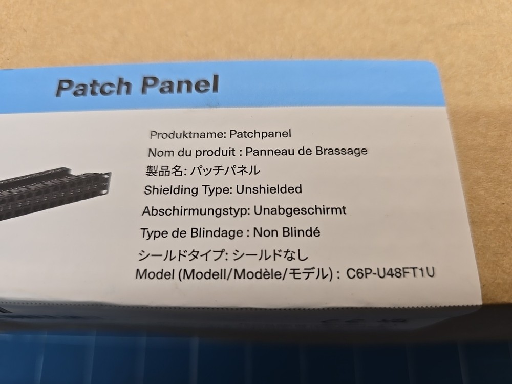 FS 48p Cat6/6A Modular Patch Panel C6P-U48FT1U