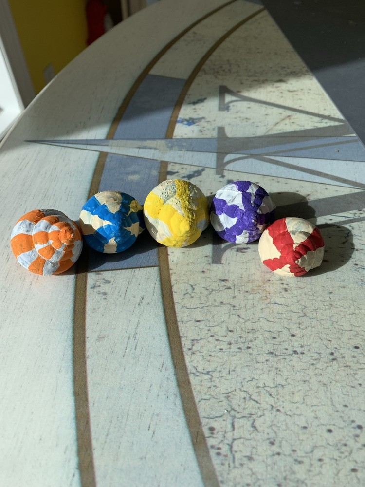 5 Hand Painted Shells For Crafting