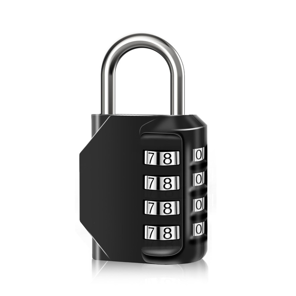 Waterproof 4-Digit Combination Lock for Doors, Toolboxes, Gyms, and Fences
