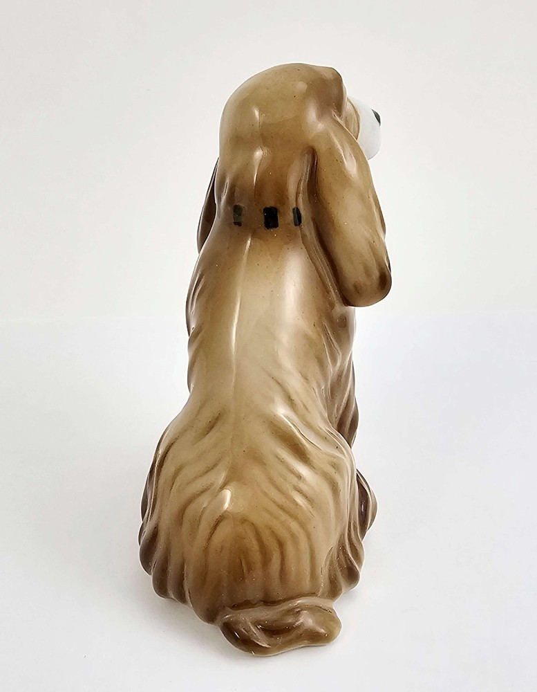 Vintage Zsolnay Spaniel Dog Figurine