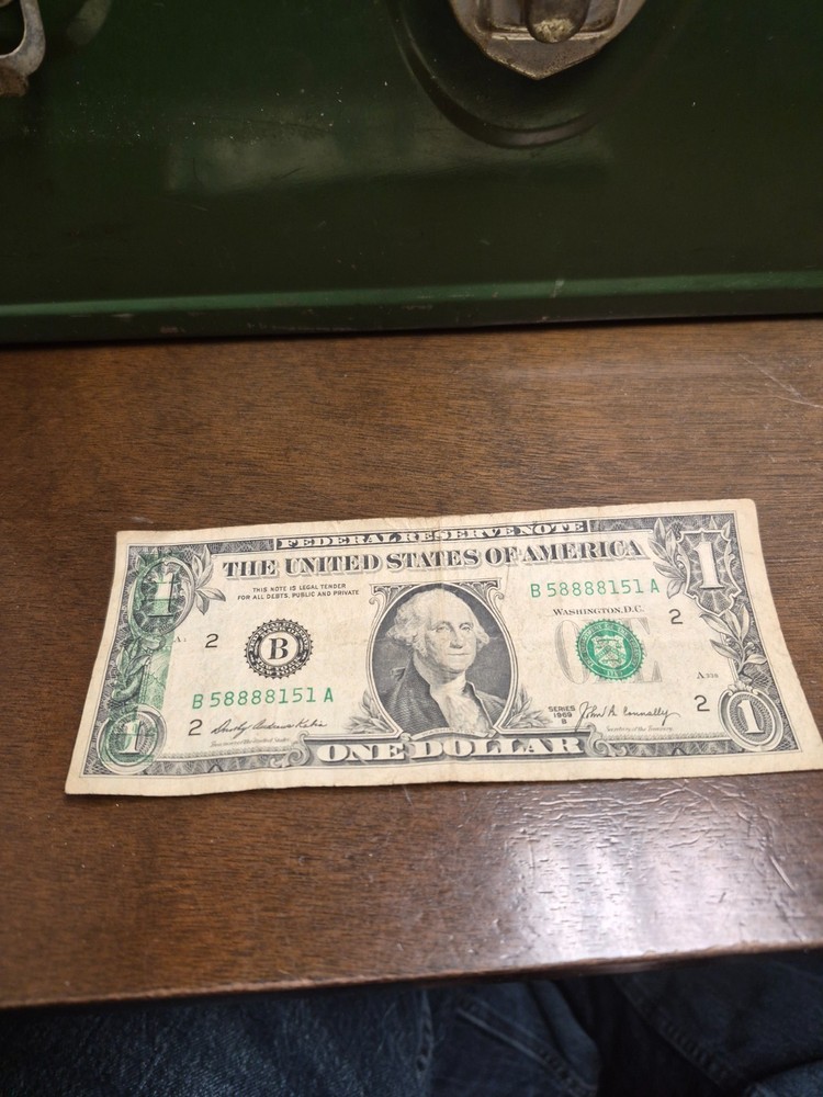 $1 Bill offset printing error