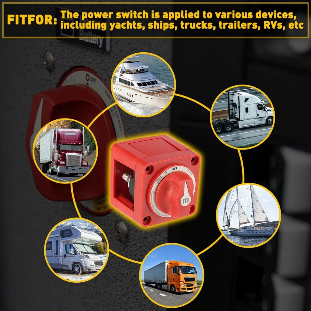 For Boat Marine Electrical Systems 300A Dual Battery Selector Switch 4 Position