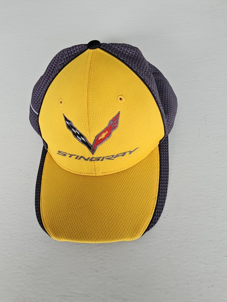 C7 Corvette Stingray Hat Carbon Fiber Look Adjustable Hook N Loop A9