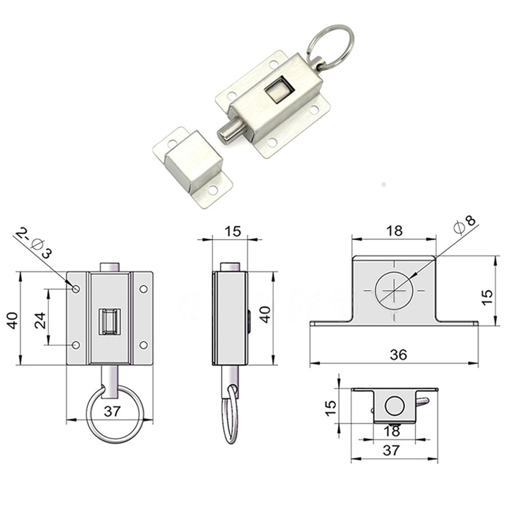 Effortless Operation with Reliable Stainless Steel Push Pull Latch Design