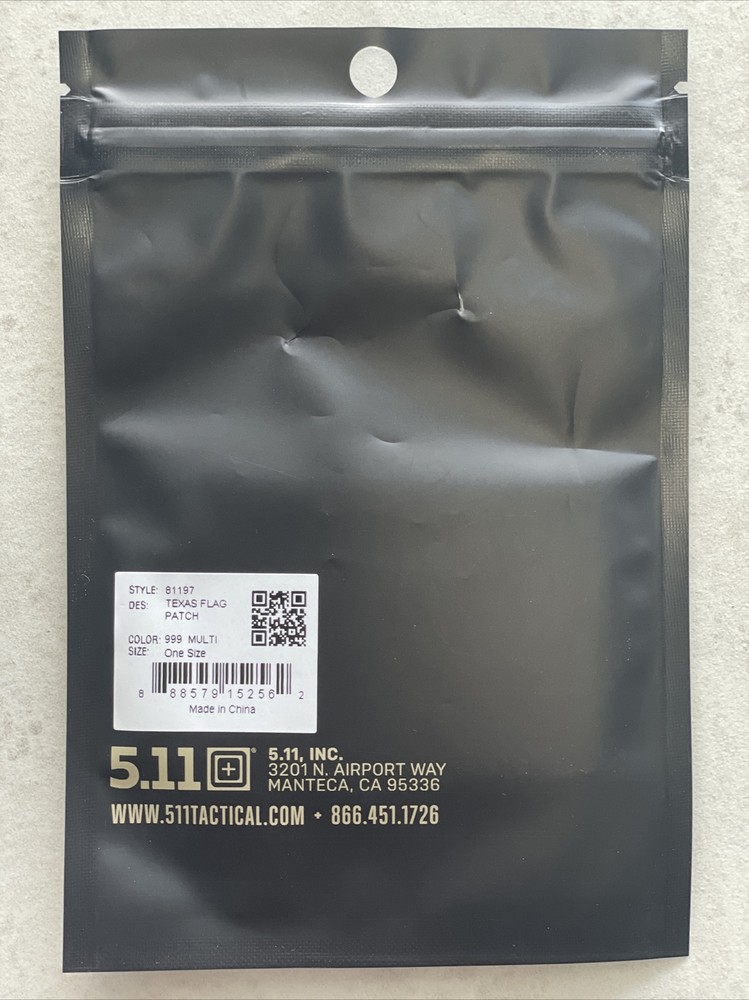 *BRAND NEW* 5.11 TACTICAL TEXAS FLAG PATCH HOOK BACKING