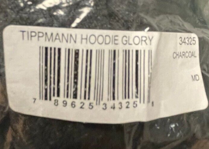 NEW Tippmann Glory Hooded Sweatshirt - Charcoal - Medium