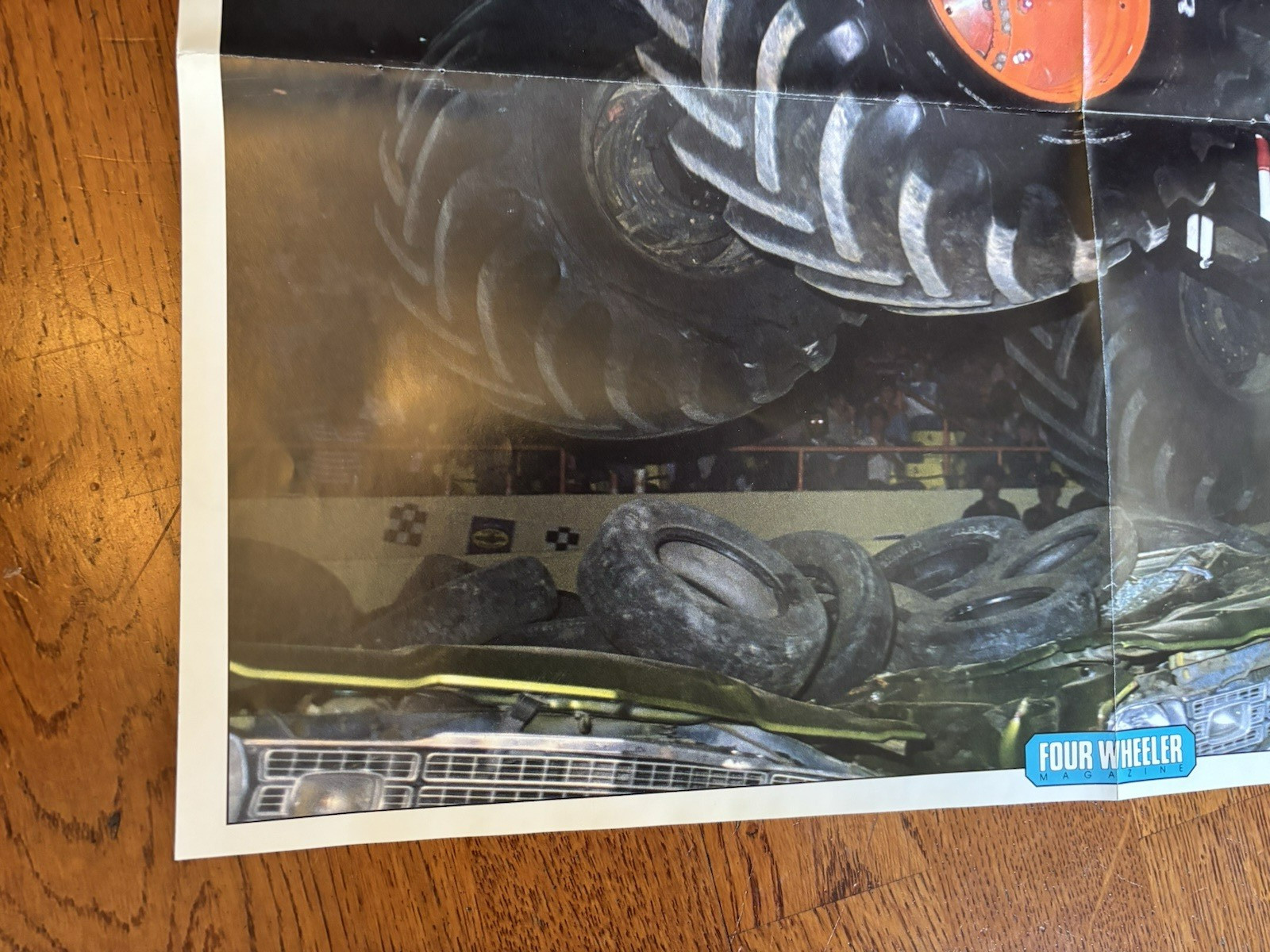 Awesome Kong II 1987 vintage mini fold out Poster monster truck C2761