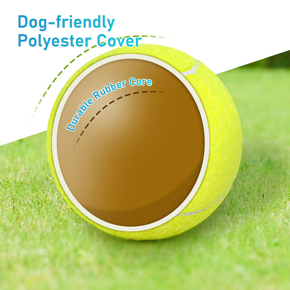 New Tennis Balls for Dogs 2.5” Squeaky Dog Toy Interactive Pet Fetch Ball