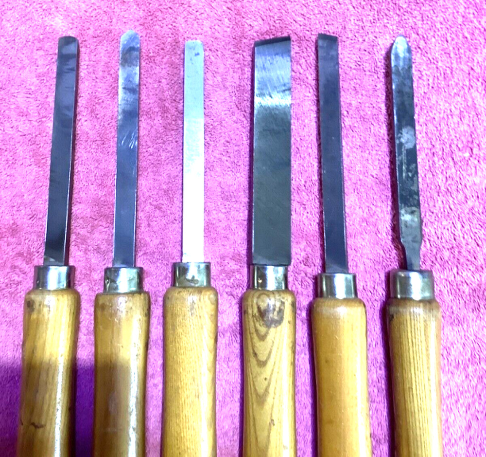 6 Buck bros. lathe tools