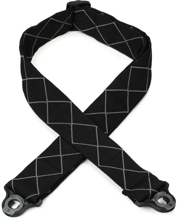D'Addario Auto Lock Guitar Strap - Padded Diamonds