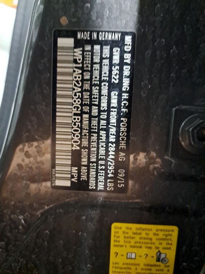 2016 Macan Camera/Projector Sku#4302952