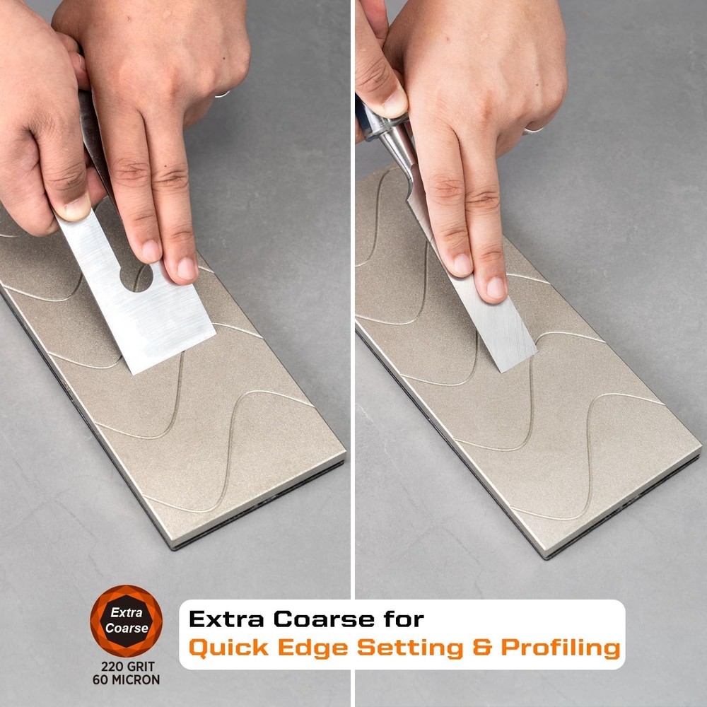 10x4" Diamond Lapping Stone Extra Coarse 220 Grit Flatten