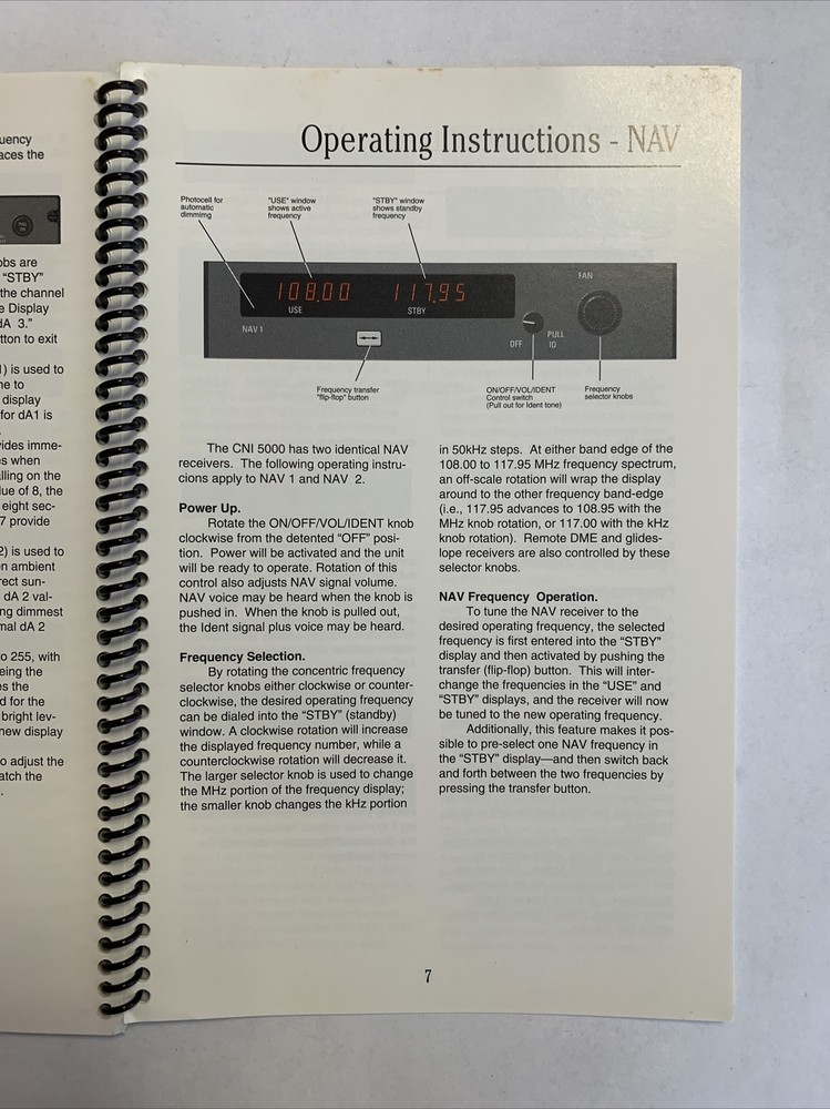 Bendix/King CNI 5000 Integrated Avionics System Pilot's Guide