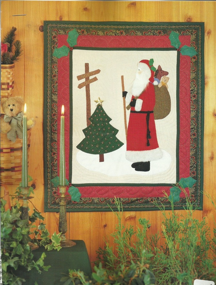 B0060 GIFT BRINGER SANTA WALLHANGING QUILT PATTERN/INSTRUCTIONS