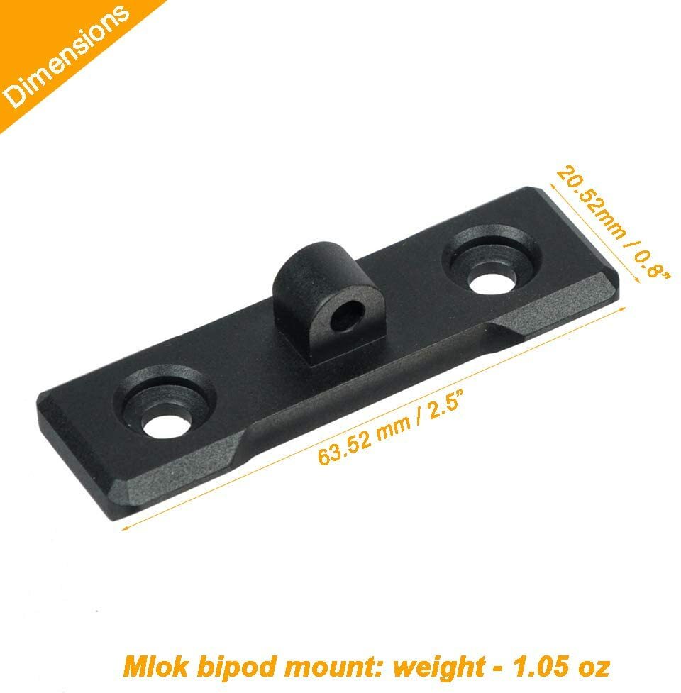 M-Lok MLOK Sling Stud / Bipod Adapter - for Harris Style Sling Stud