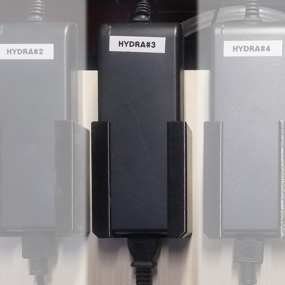 Hydra 52 Power Adapter Holder - Wall Mount - 3D Printed - Many Colors